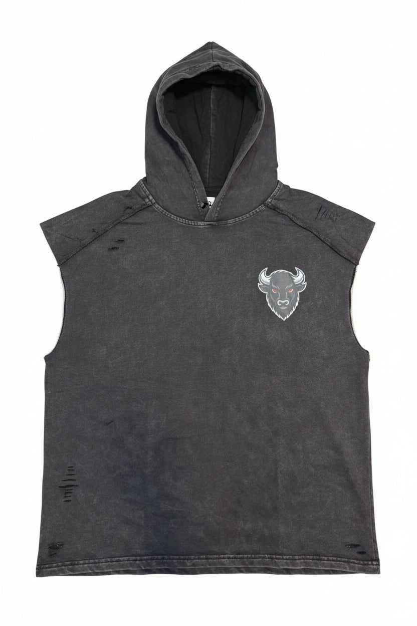 Cut off hoodie front