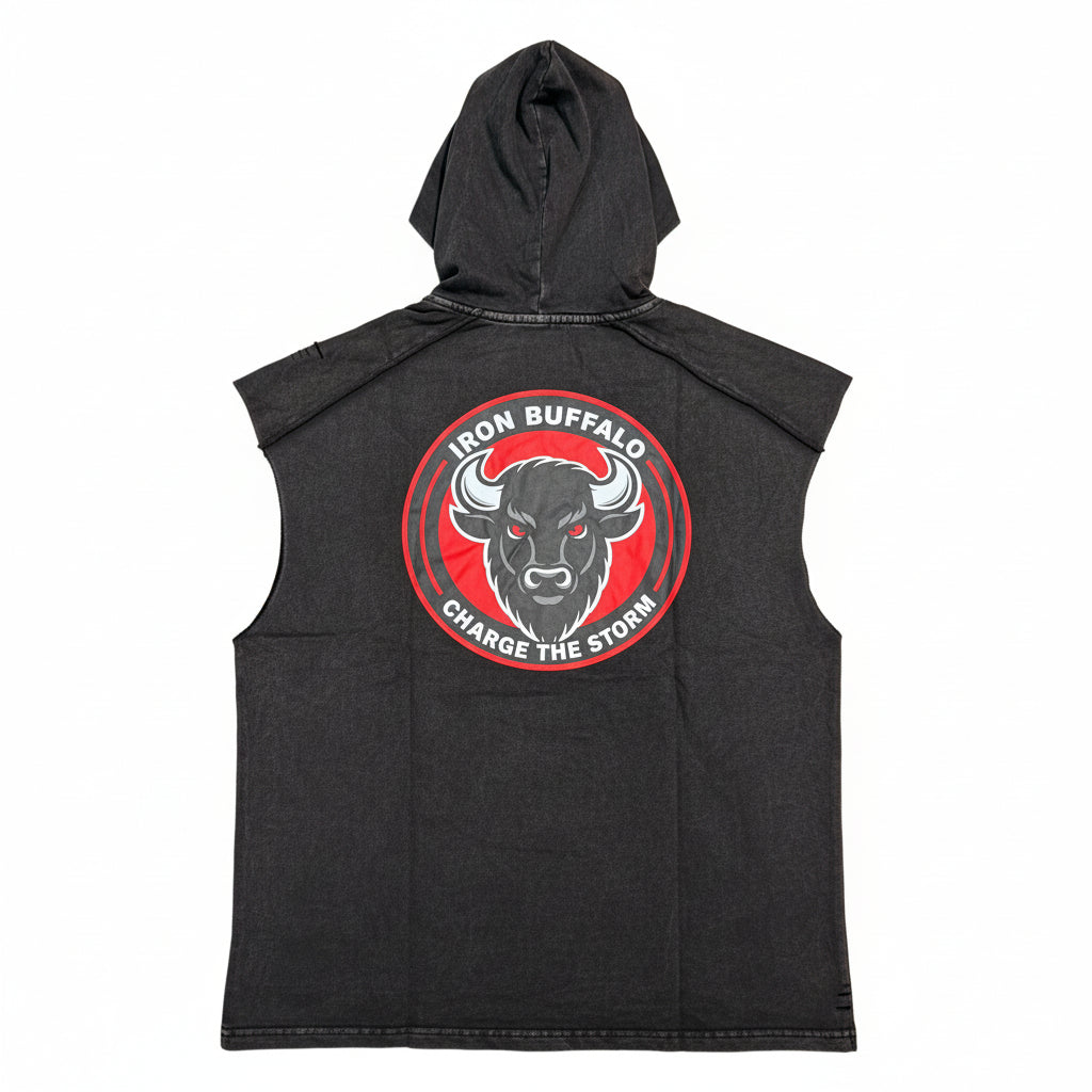 Cut Off Hoodie Back